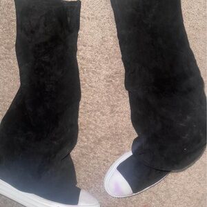 Fashion Nova Black Over the Knee Boots